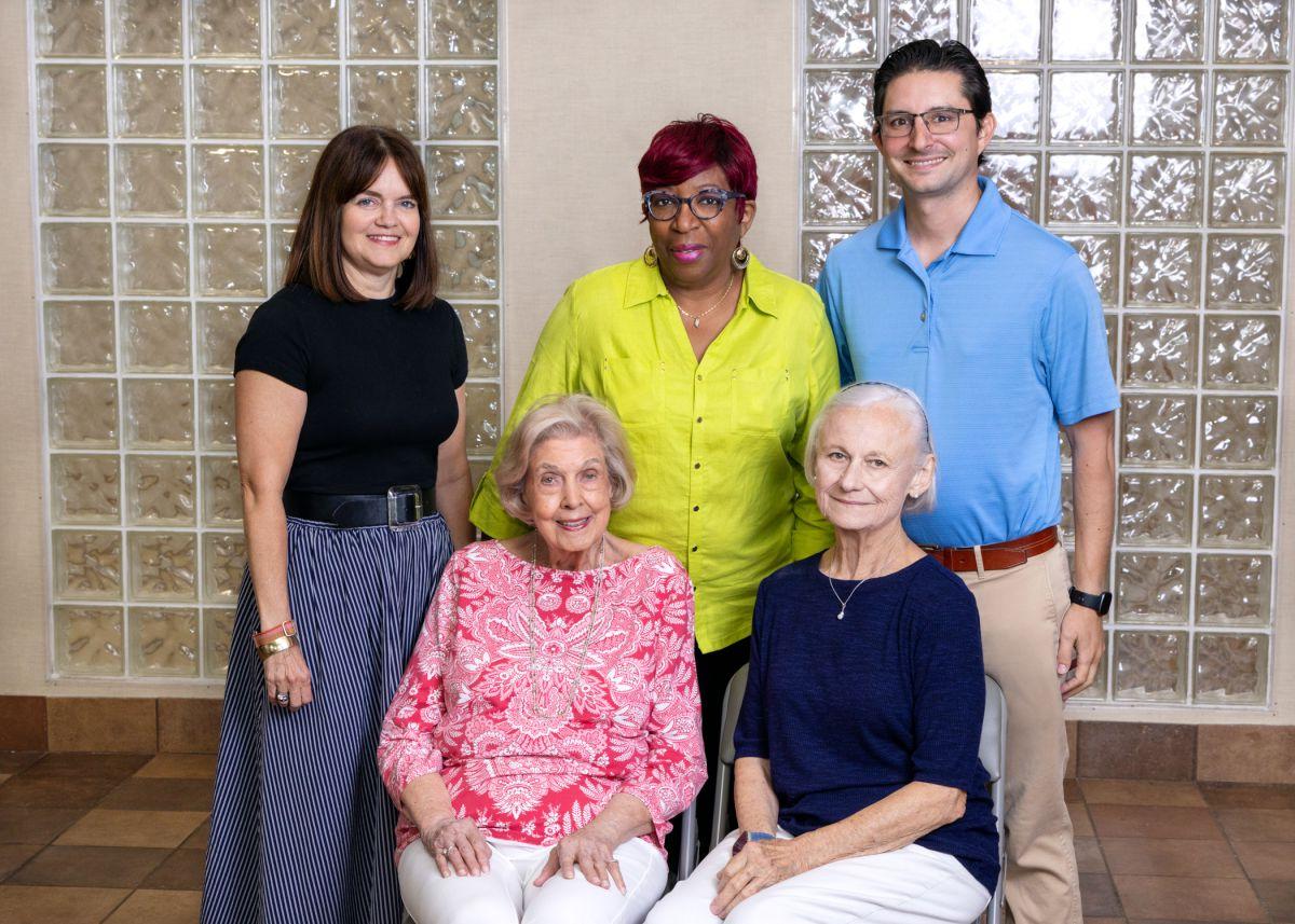 Front row (seated), left to right: Karen Anderson, Judy Abee Back row (standing), left to right: Dave Leonetti, Glenda McCorkle, Tiffany Brittain Not pictured: Eddie Peoples, Martha Carrillo, Honey Estrada